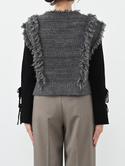 ラメミックスフリンジベスト　[通常]