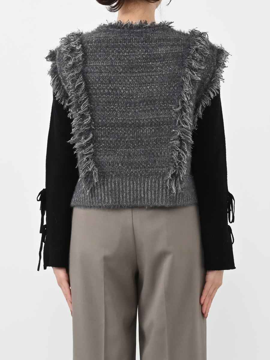 ラメミックスフリンジベスト　[通常]