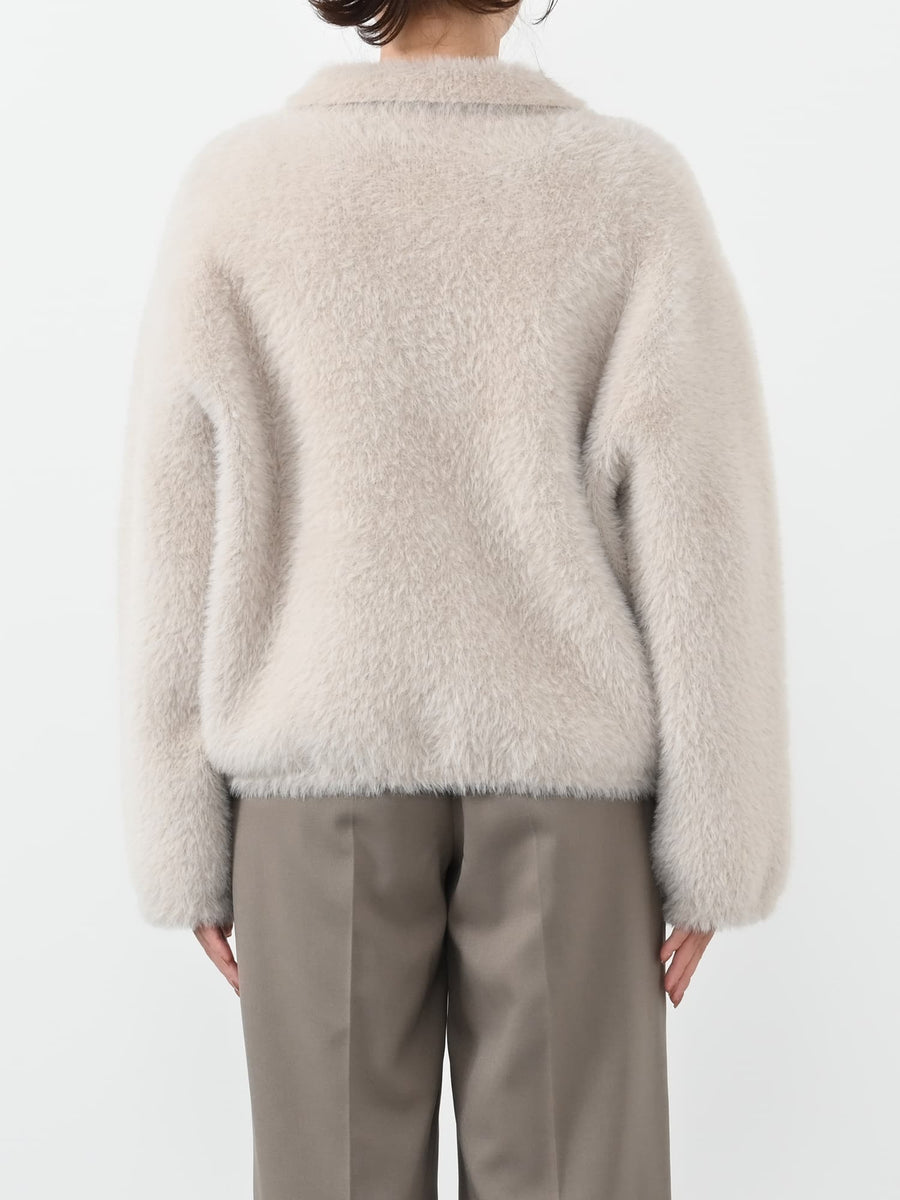 ダブルフェイスフェザージップブルゾン　[通常]