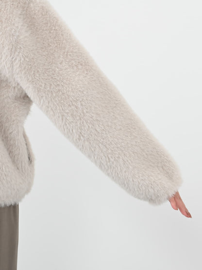 ダブルフェイスフェザージップブルゾン　[通常]