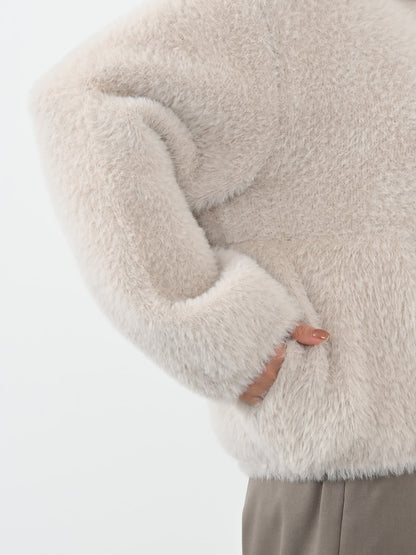 ダブルフェイスフェザージップブルゾン　[通常]