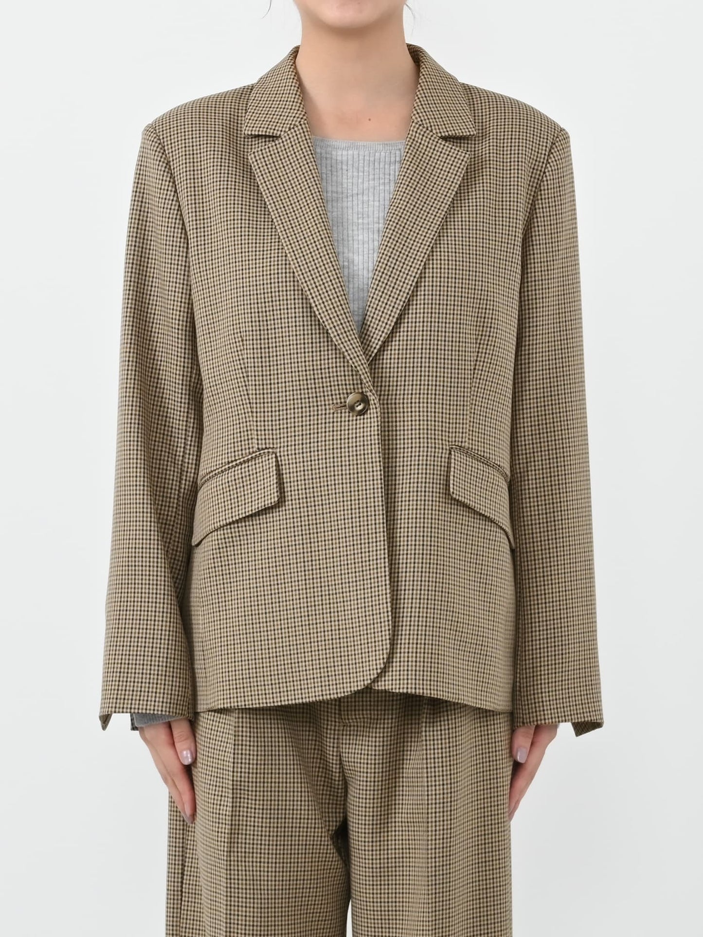 ※こちらが実物のカラーに一番お色味が近くなっております。（チェック）<br>150cm | B:78 W:56 H:74 股下:69  | ワンサイズ着用