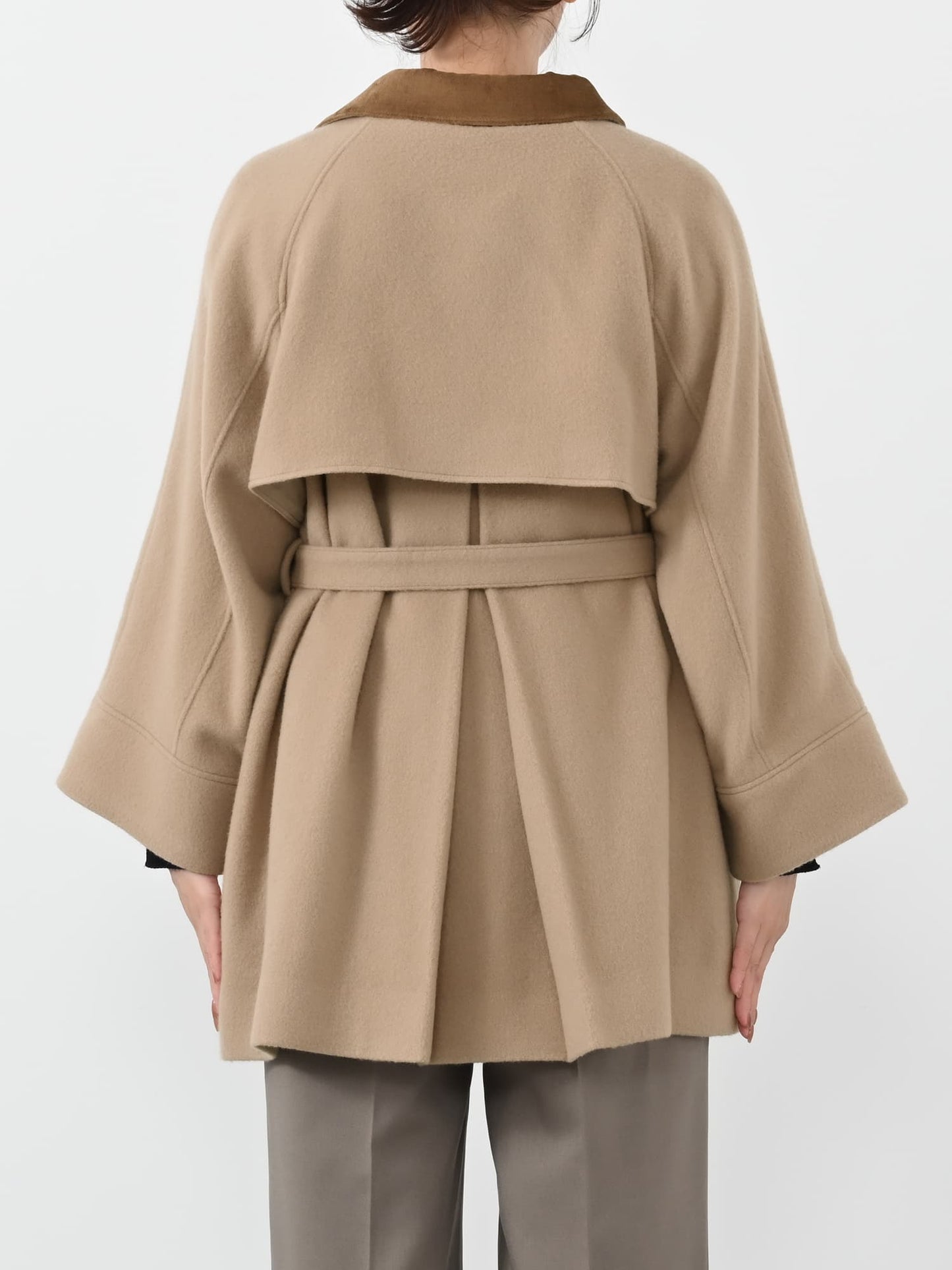 ＜sweetweb掲載＞2wayカラーゴールドボタンミドルコート　[通常]