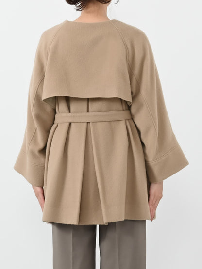 ＜sweetweb掲載＞2wayカラーゴールドボタンミドルコート　[通常]