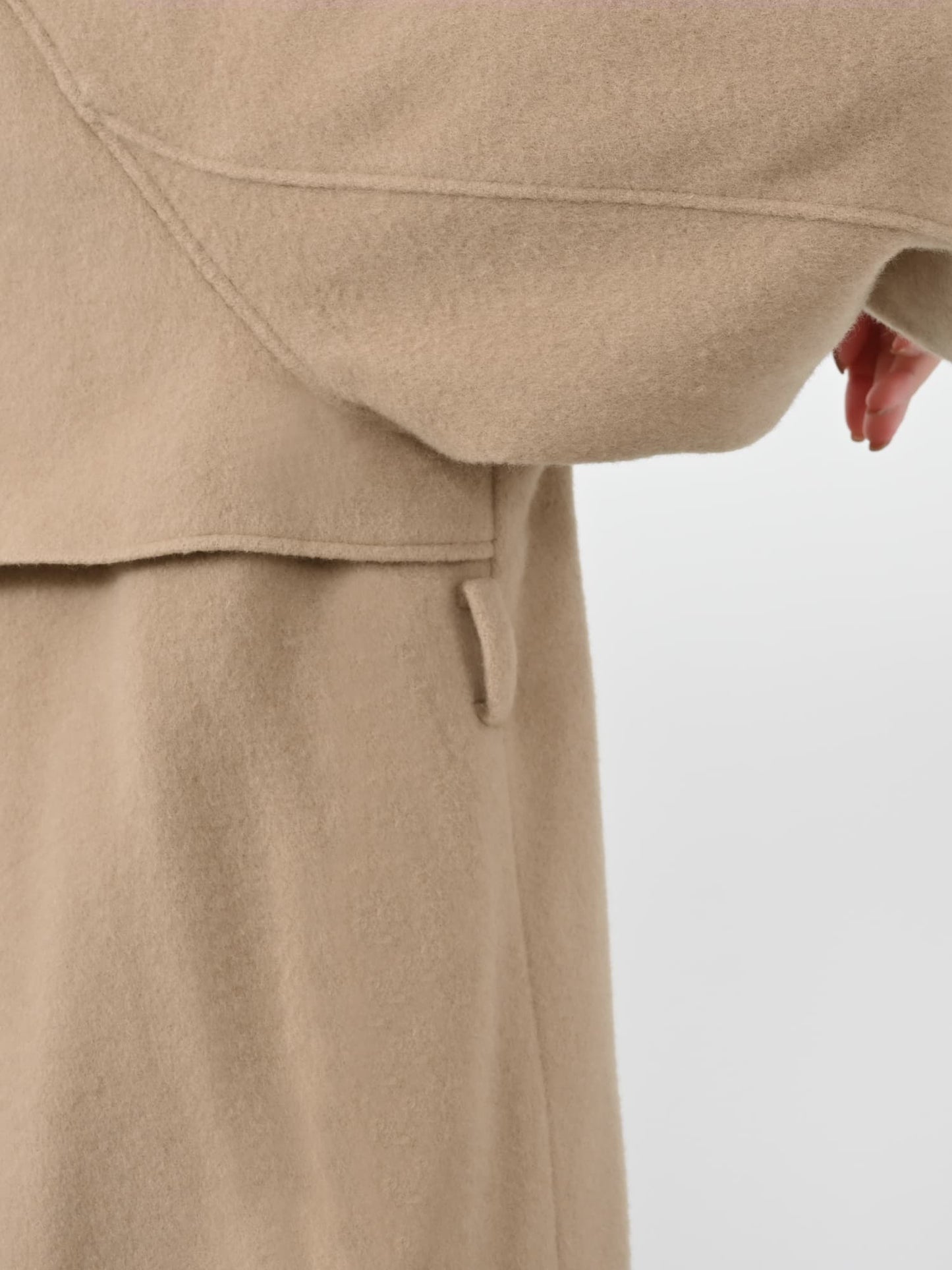 ＜sweetweb掲載＞2wayカラーゴールドボタンミドルコート　[通常]