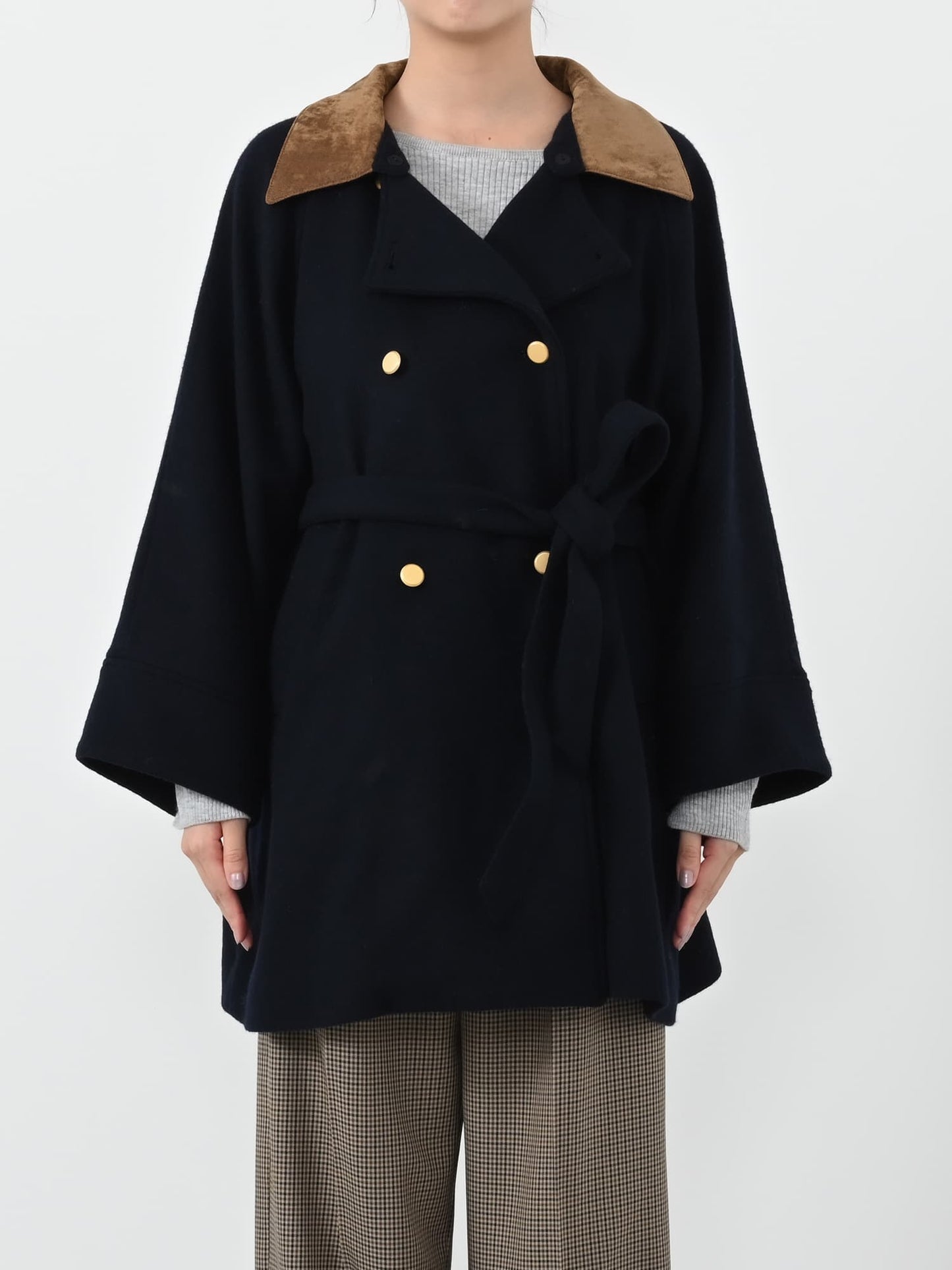 ※こちらが実物のカラーに一番お色味が近くなっております。（ネイビー）<br>150cm | B:78 W:56 H:74 股下:69  | ワンサイズ着用