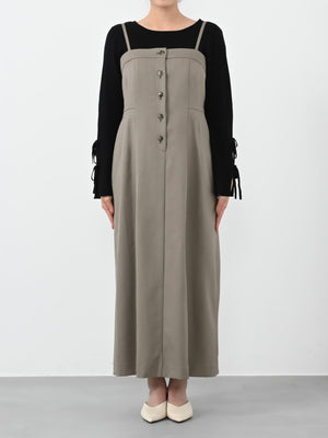 ※こちらが実物のカラーに一番お色味が近くなっております。（グレージュ）<br>149cm | B:77 W:60 H:83 股下:68.5 | regular着用(ヒールの高さ: 3.5cm) 