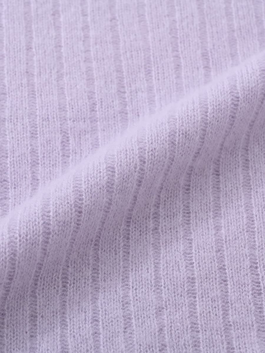 ウールボトルネックワイドリブニット　[通常]