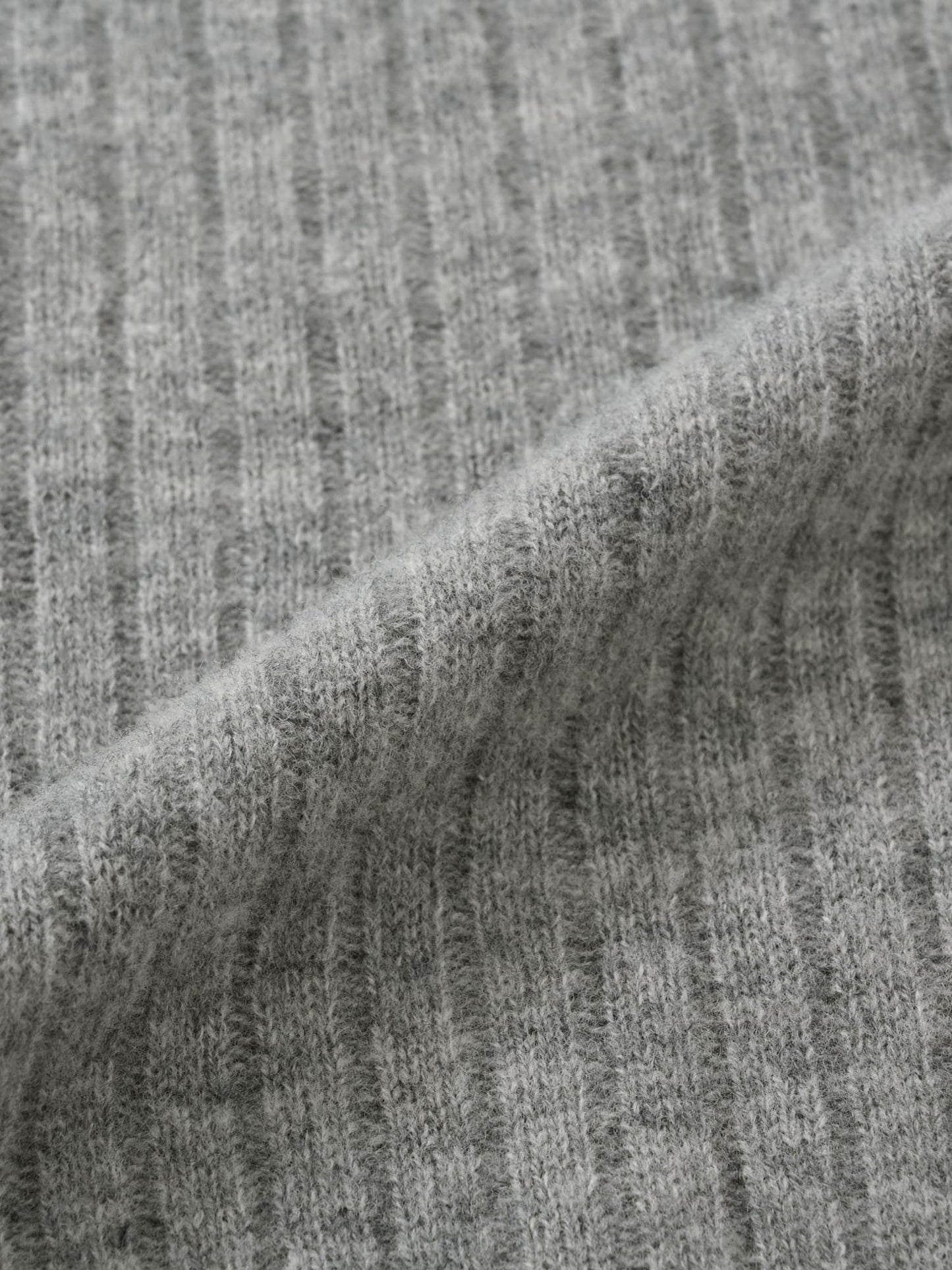 ウールボトルネックワイドリブニット　[通常]