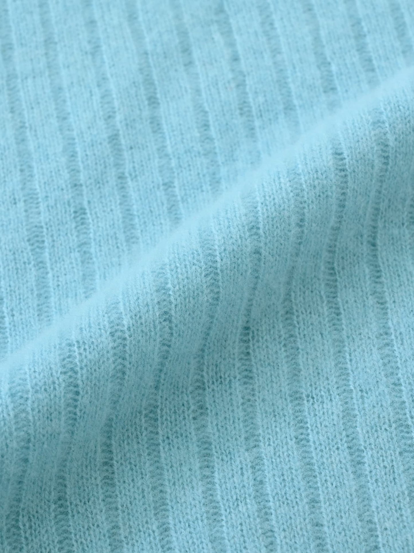 ウールボトルネックワイドリブニット　[通常]