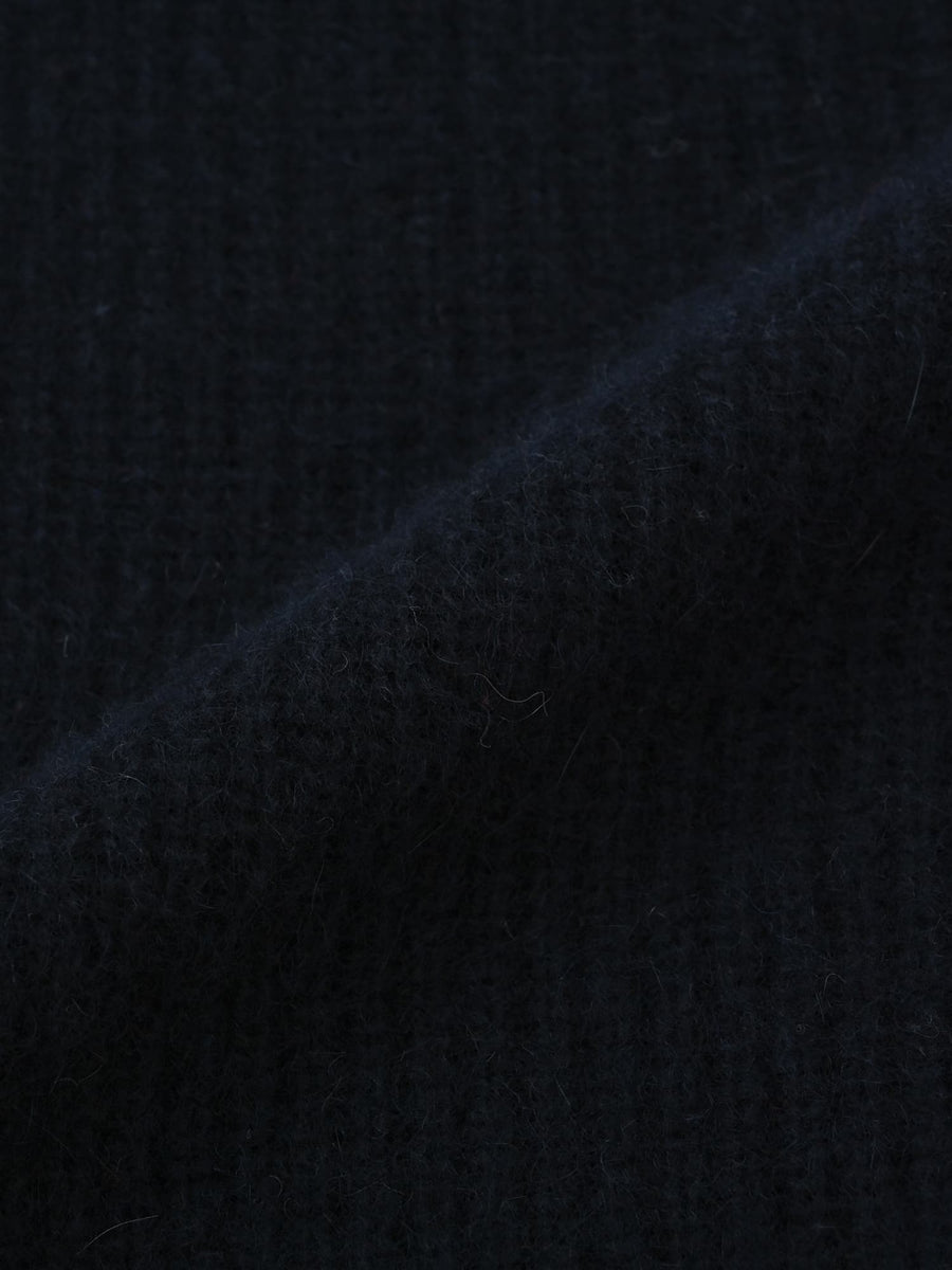 フォックスアンゴラVネックパターン柄ニット　[通常]