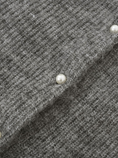 アルパカミックスパールカーディガン　[通常]