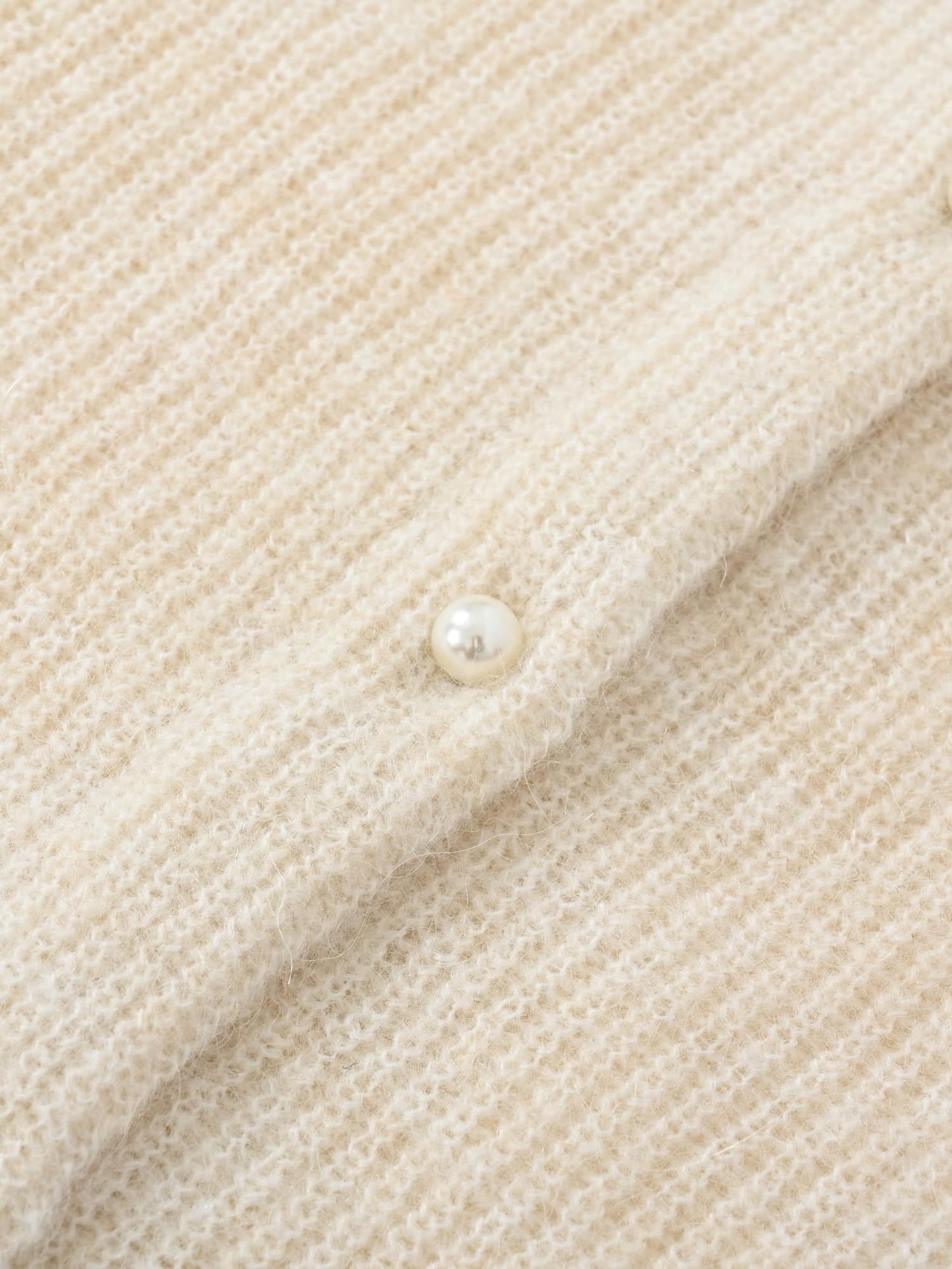 アルパカミックスパールカーディガン　[通常]