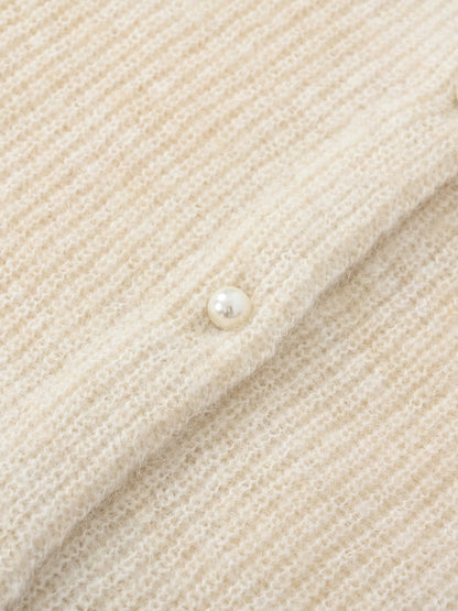 アルパカミックスパールカーディガン　[通常]