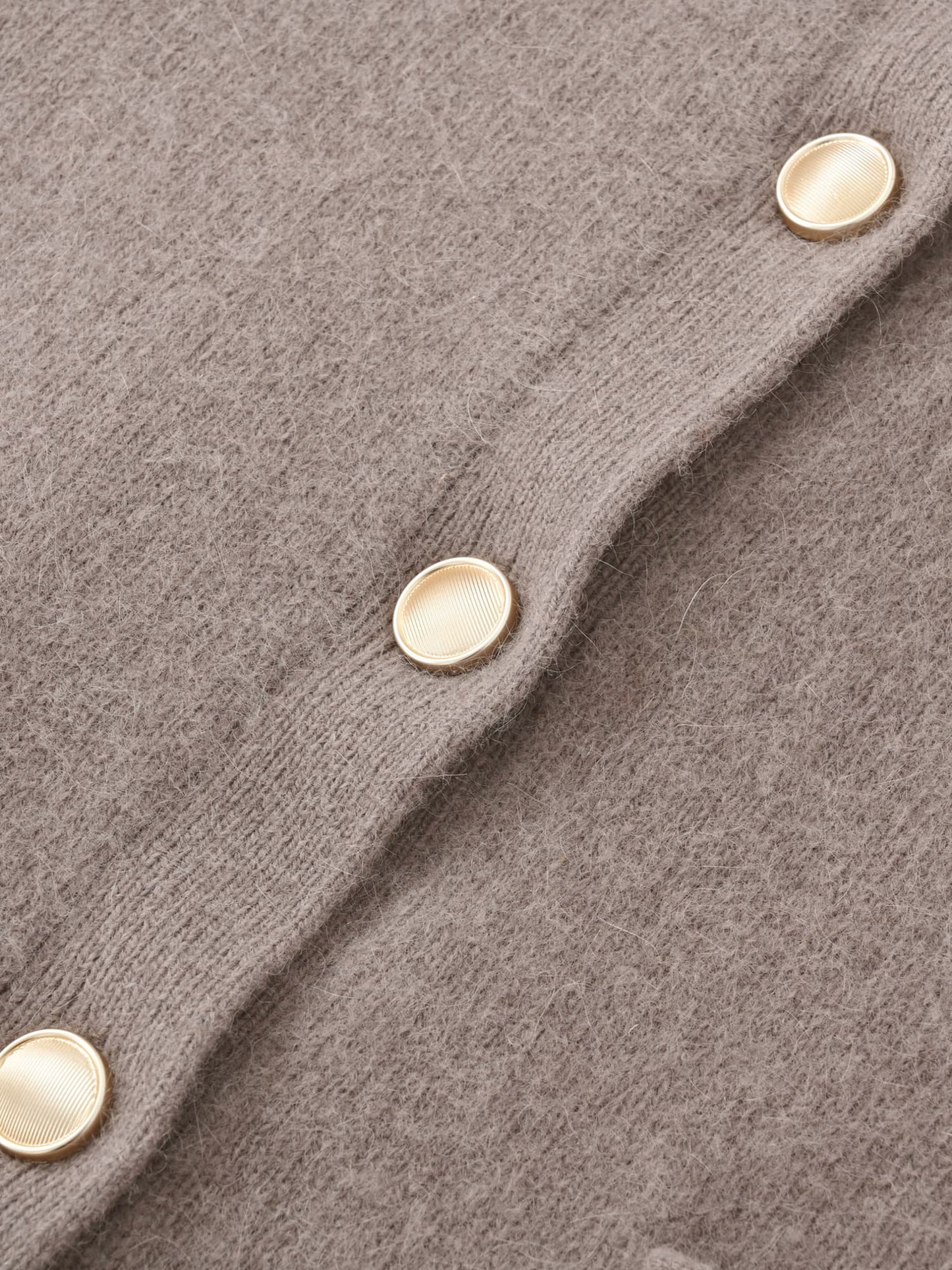 フォックスアンゴラダブルフェイスニットジャケット　[通常]