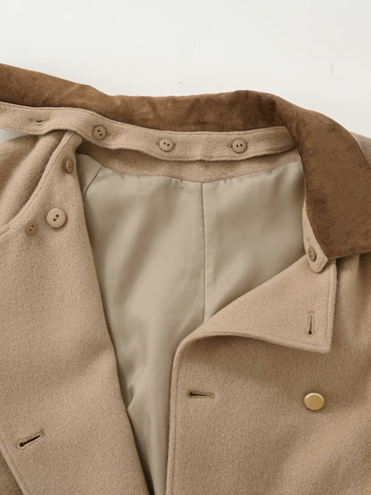 ＜sweetweb掲載＞2wayカラーゴールドボタンミドルコート　[通常]