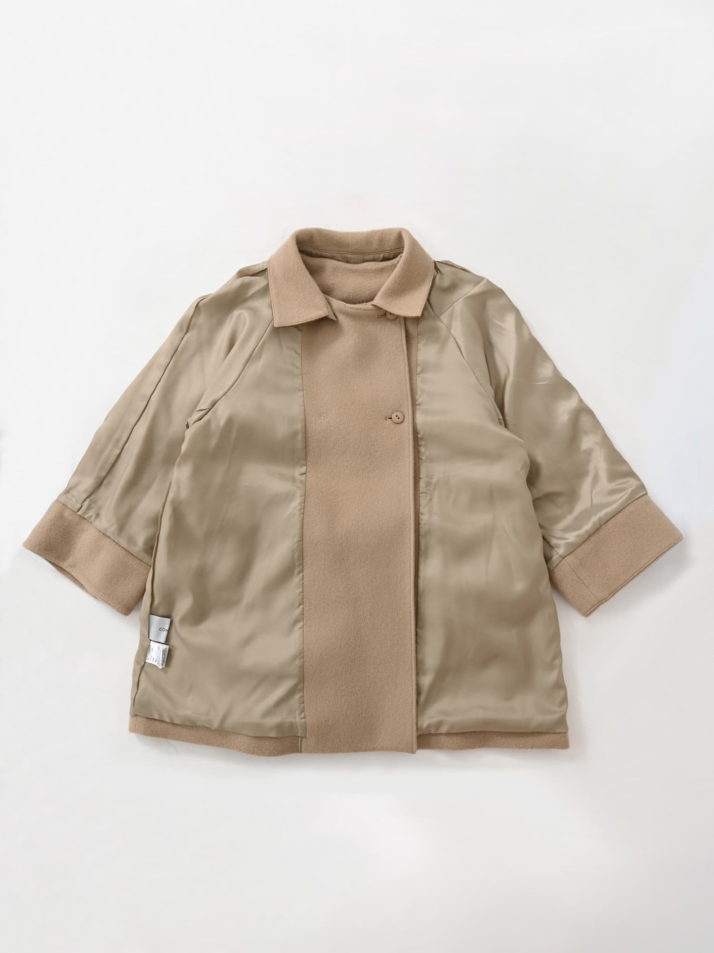 ＜sweetweb掲載＞2wayカラーゴールドボタンミドルコート　[通常]