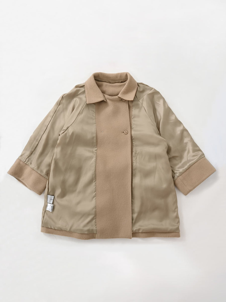 ＜sweetweb掲載＞2wayカラーゴールドボタンミドルコート　[通常]