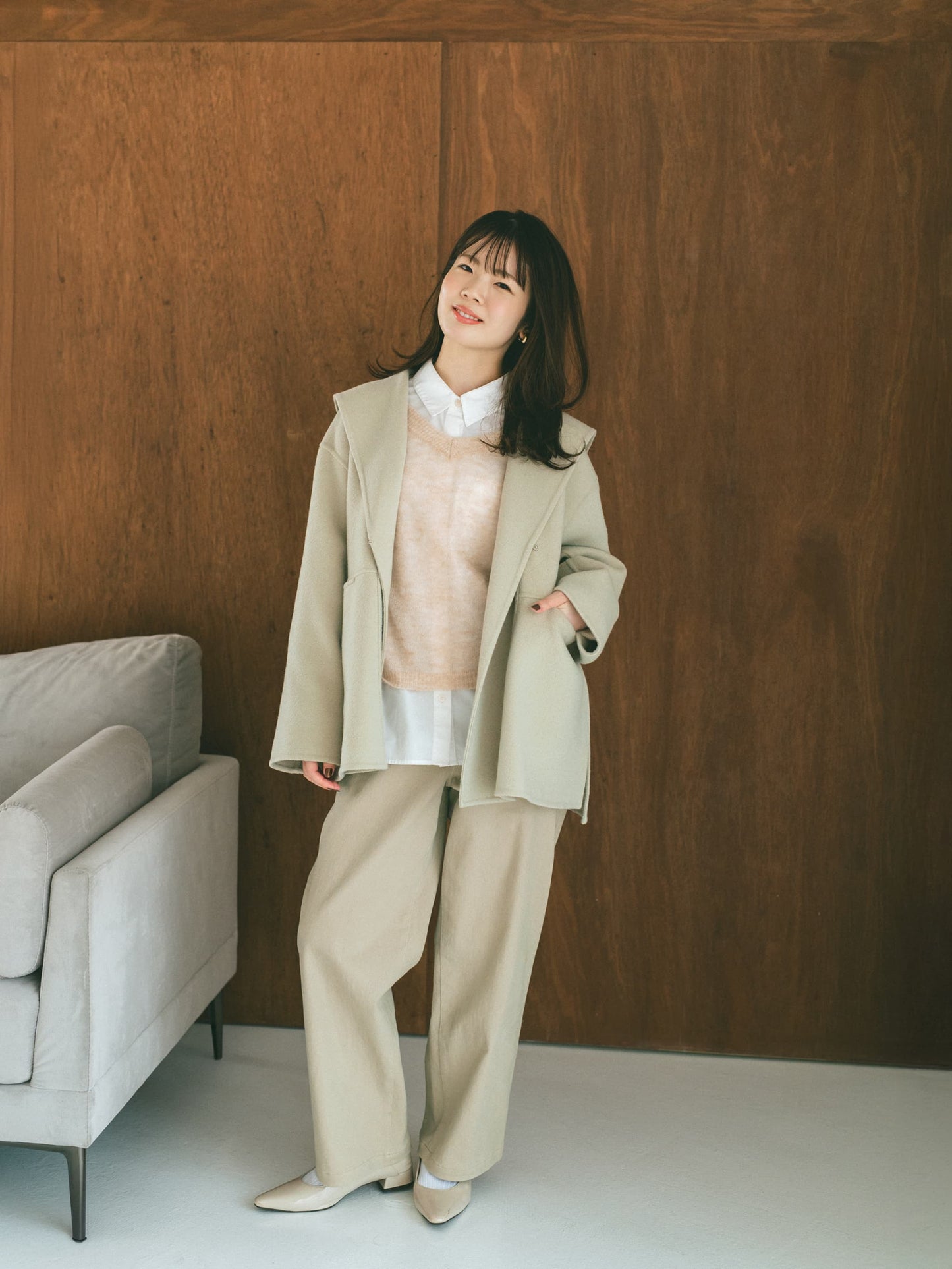 ＜sweetweb掲載＞ウールリバーミドルコート　[通常]