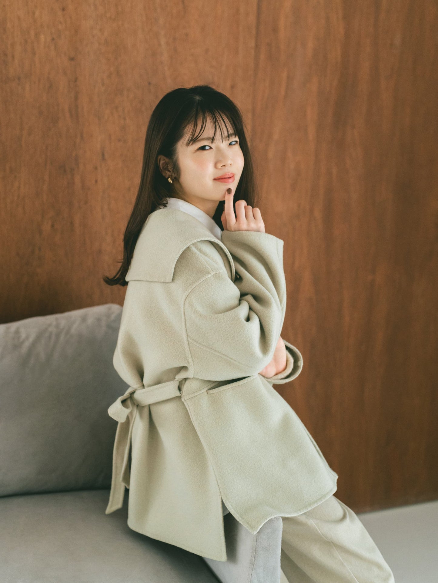 ＜sweetweb掲載＞ウールリバーミドルコート　[通常]