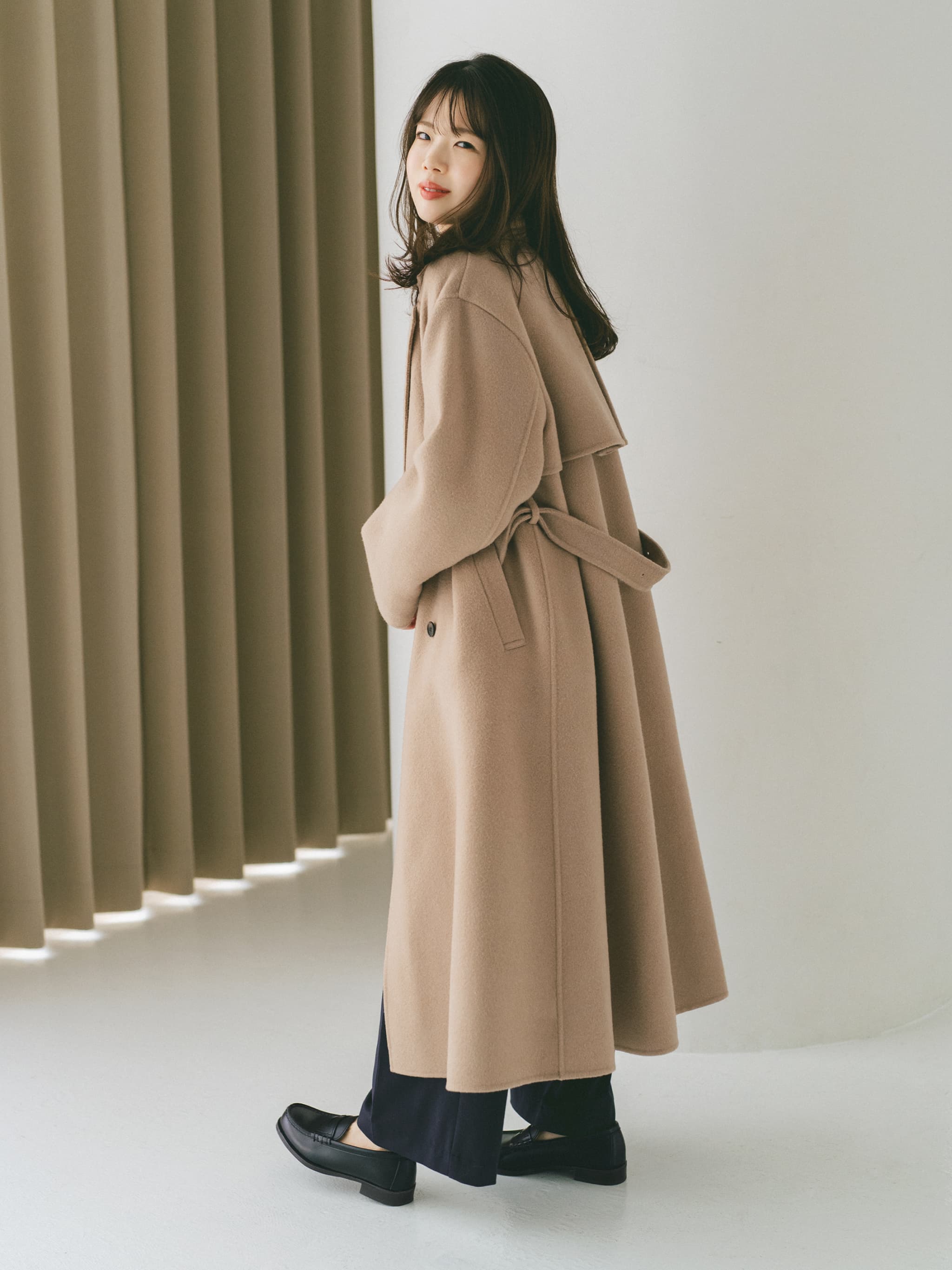 ウールリバートレンチコート-short & regular | 小柄・低身長女性向け