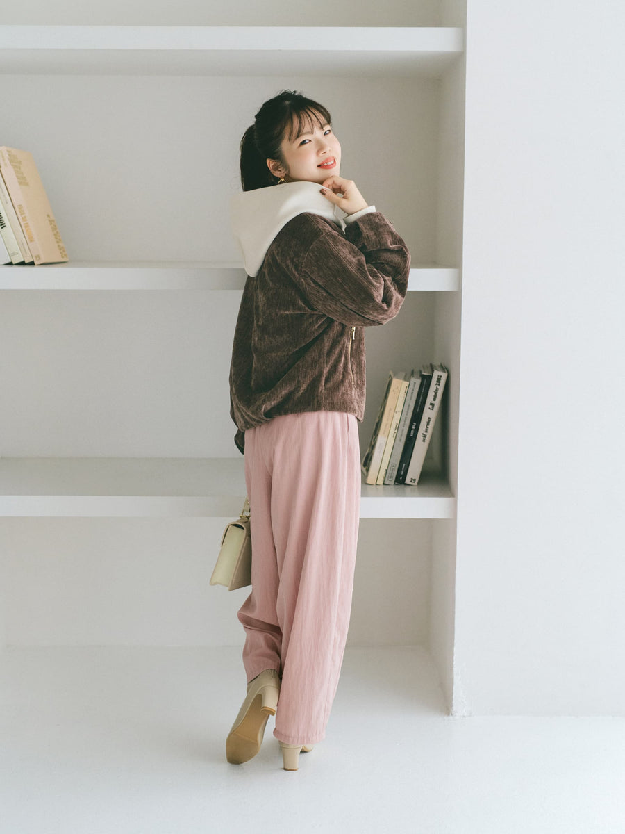 ダンボールニットショート丈フーディ　[通常]