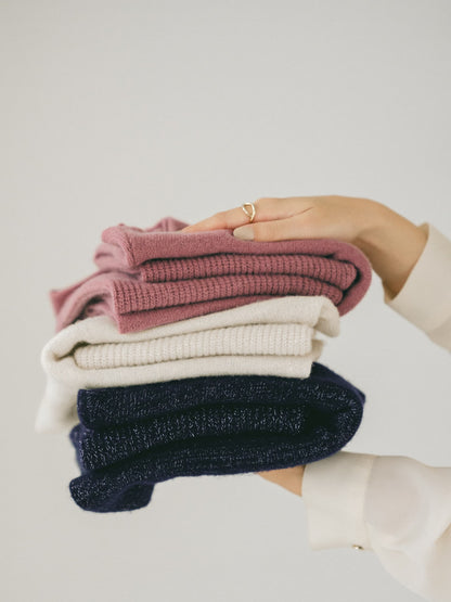 ウールショートボタンスリーブニット　[通常]