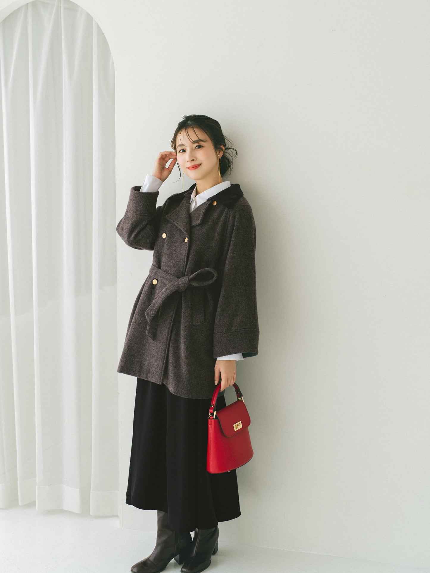 153cm | B:73 W:58 H:83 股下:64 | regular-XS着用