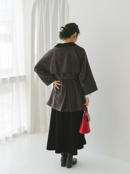 ＜sweetweb掲載＞2wayカラーゴールドボタンミドルコート　[通常]