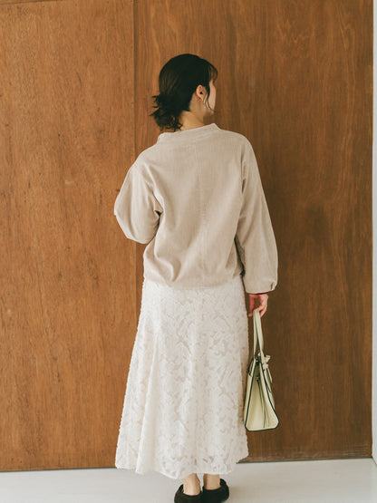 カットジャカードマーメイドスカート-short & regular　[通常]