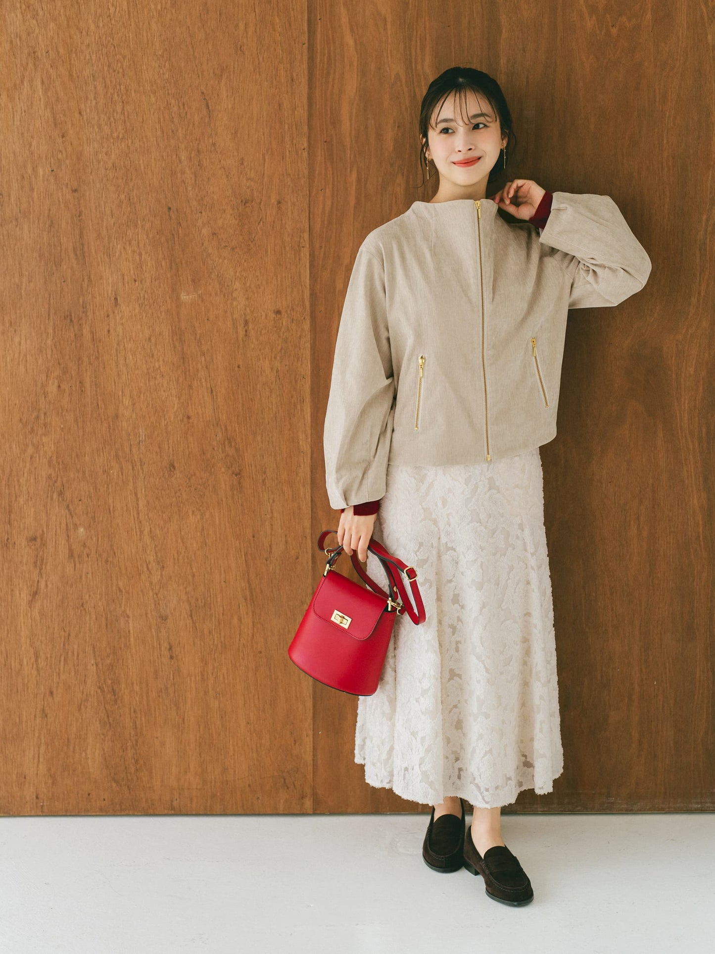 153cm | B:73 W:58 H:83 股下:64 | regular-XS着用