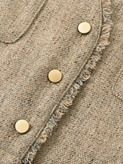 ウールツイードジャンパースカート-short & regular　[通常]