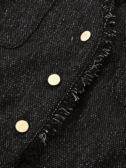 ウールツイードジャンパースカート-short & regular　[通常]