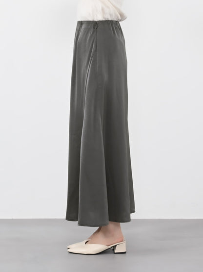 アシメナローサテンスカート-short & regular　[通常]