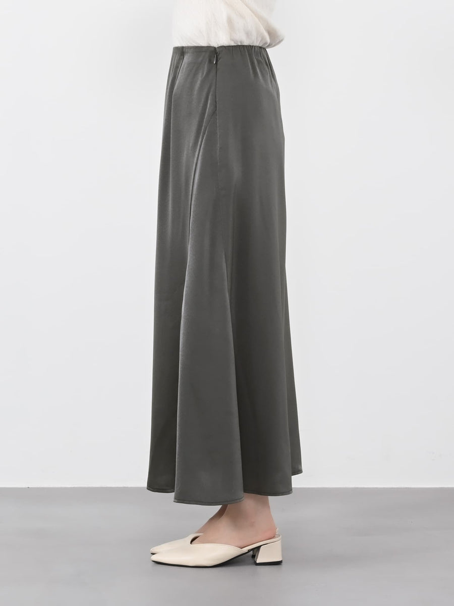 アシメナローサテンスカート-short & regular　[通常]