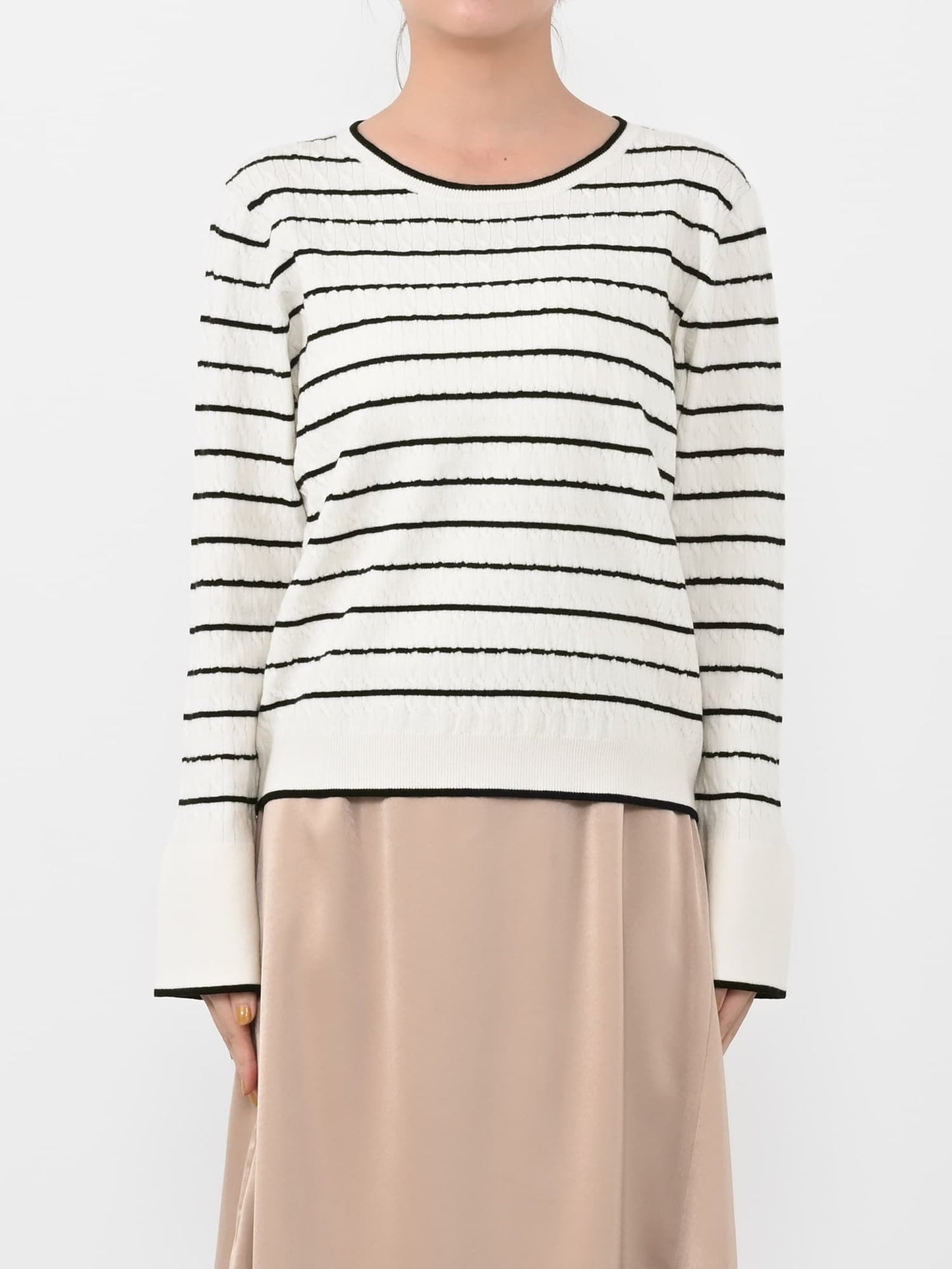 ※こちらが実物のカラーに一番お色味が近くなっております。（ボーダー）<br>150cm | B:78 W:56 H:74 股下:69  | ワンサイズ着用