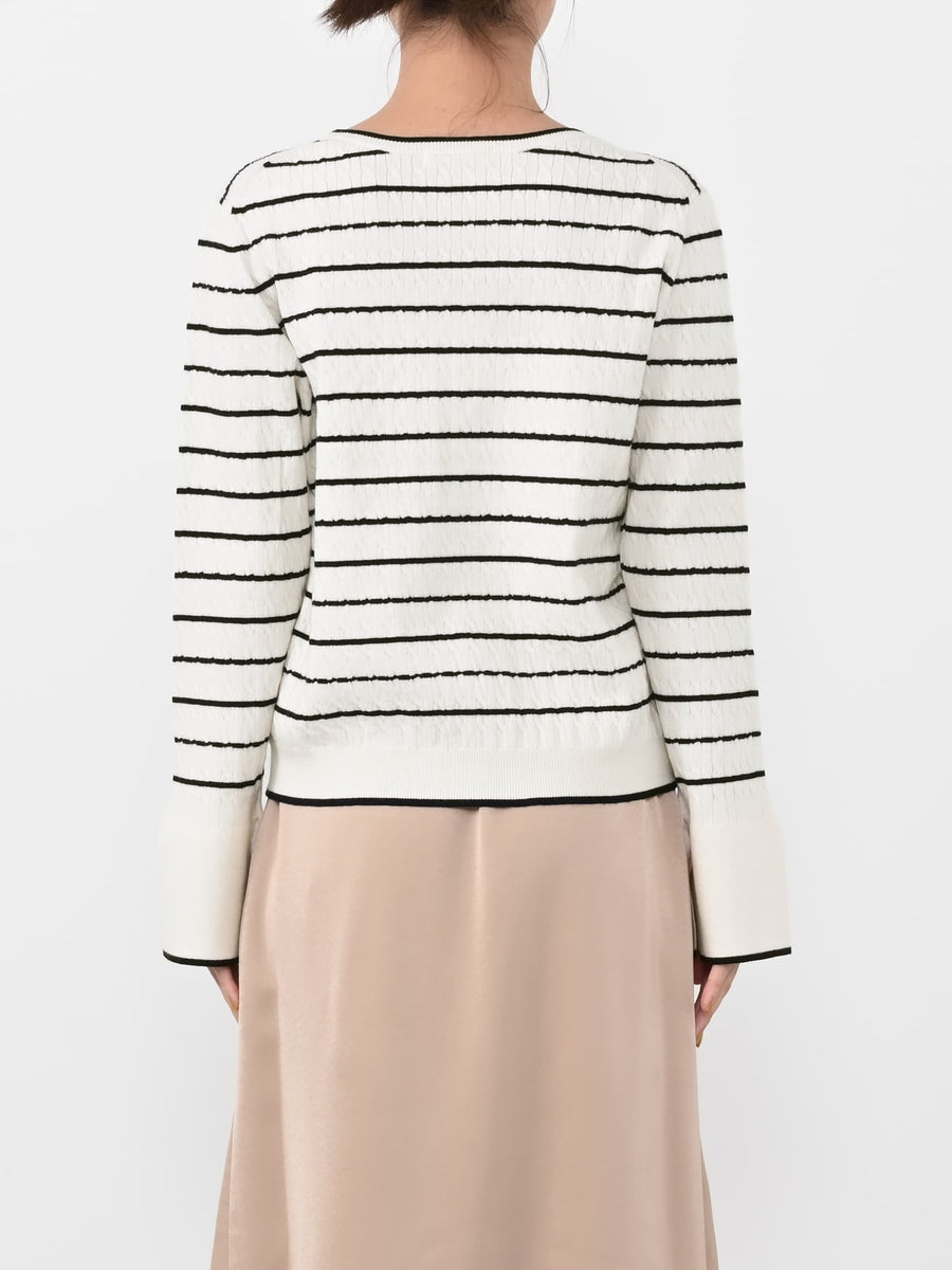 ミニケーブルリブニット　[通常]