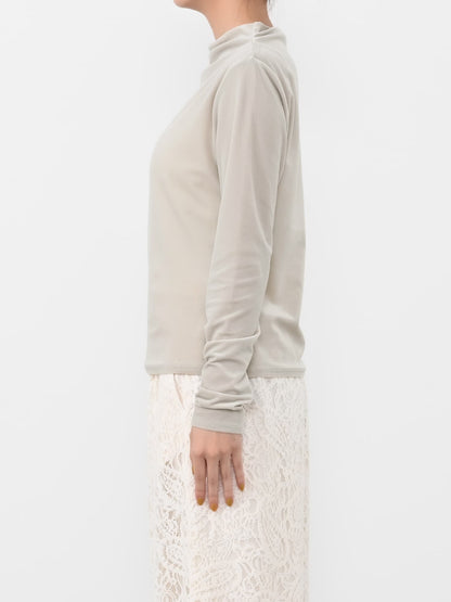 ＜sweetweb掲載＞シアーベロアギャザースリーブトップス　[通常]