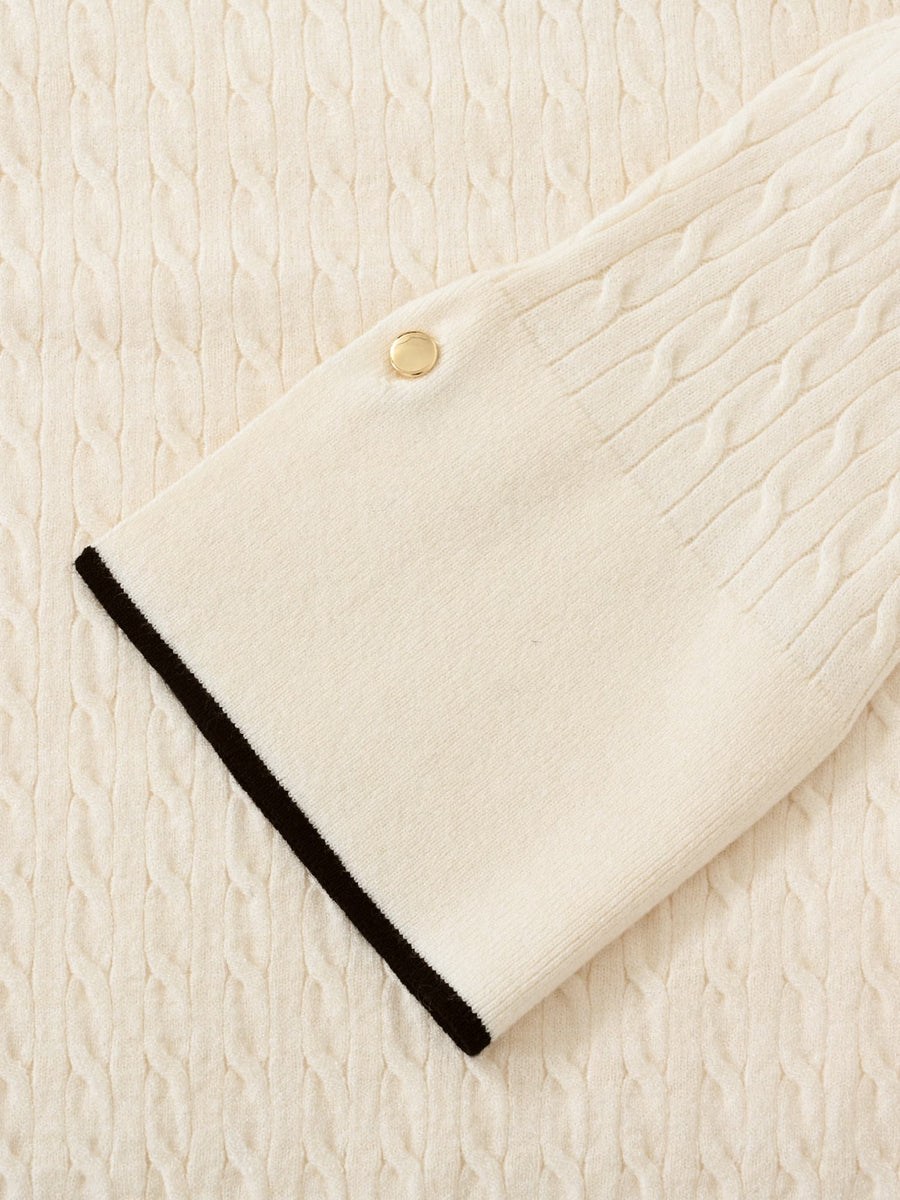 ミニケーブルリブニット　[通常]