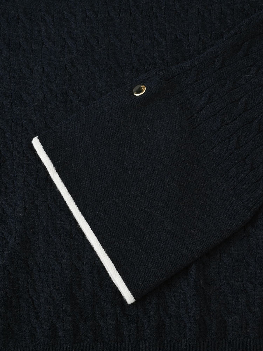 ミニケーブルリブニット　[通常]