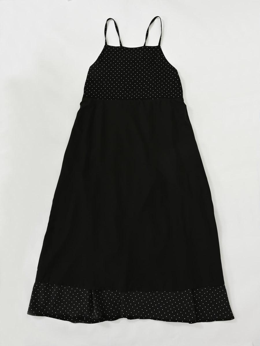 ダンボールトップスドットキャミワンピセット-short & regular　[通常]