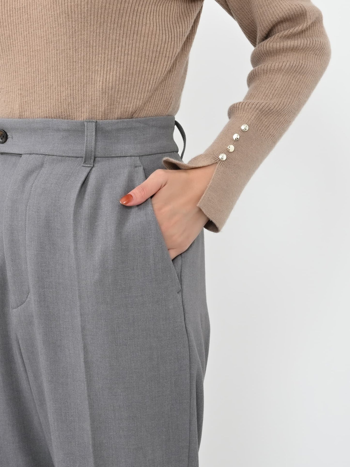 ウォームテーパードパンツ-short & regular　[通常]