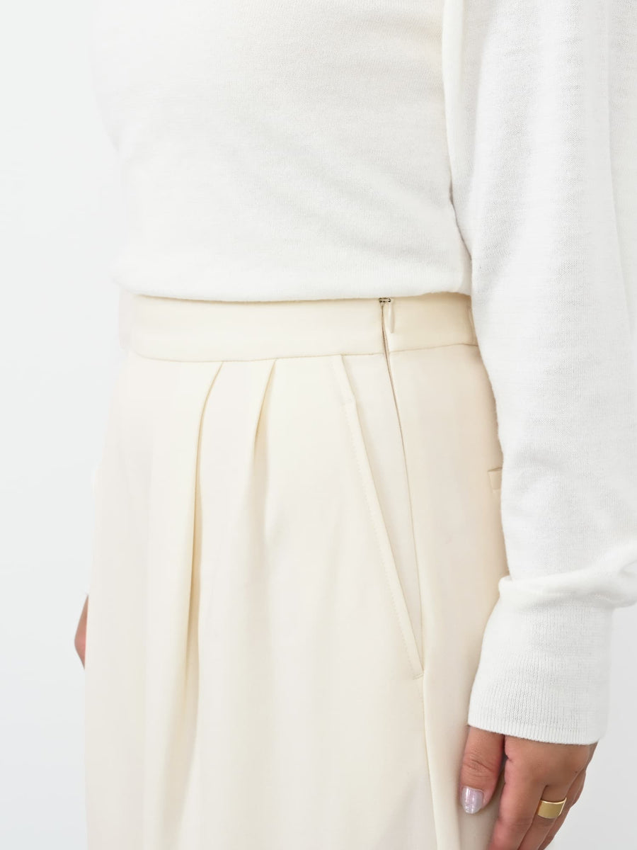 ウォームダブルタックワイドパンツ-short & regular　[一部予約]