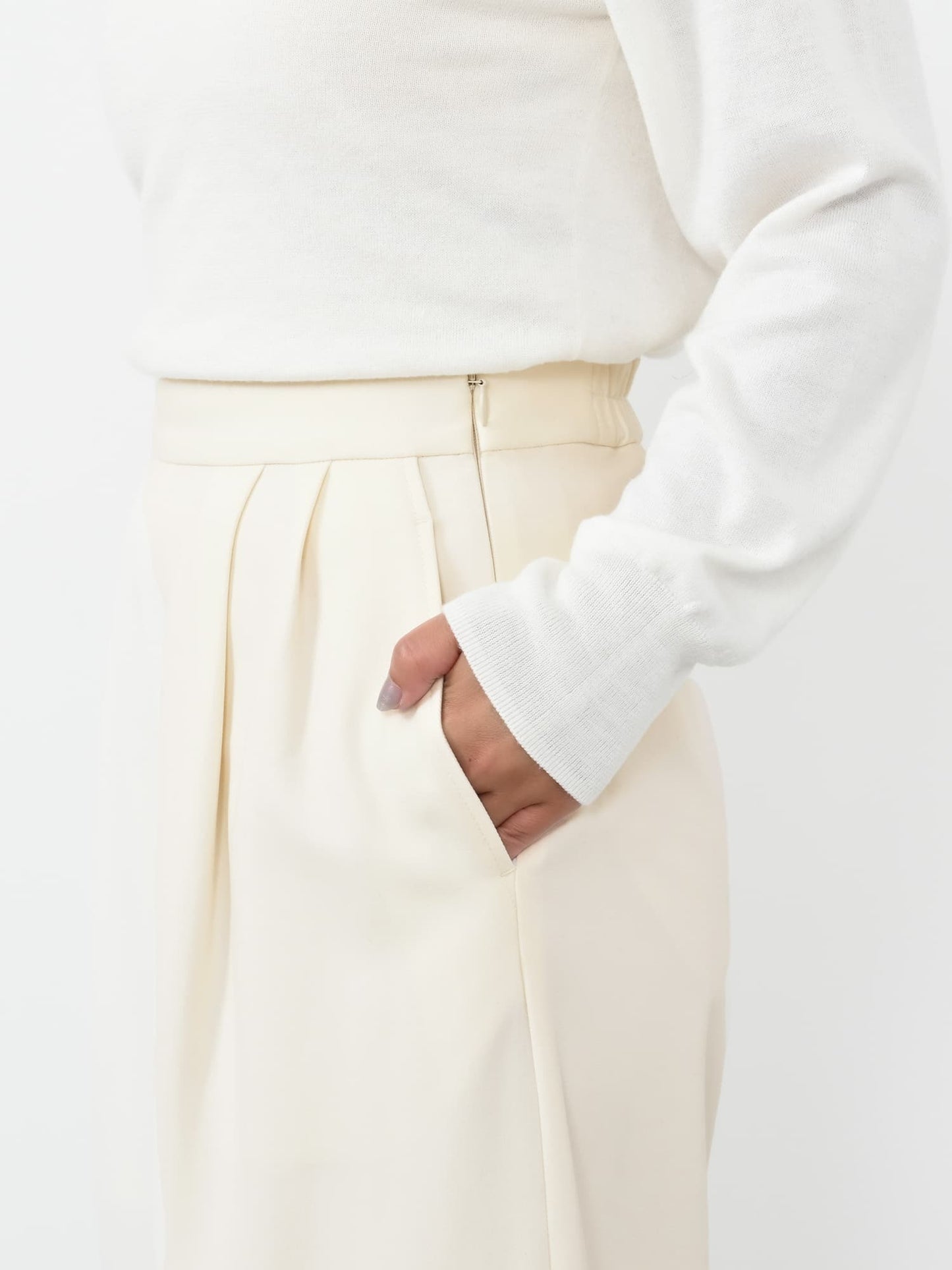 ウォームダブルタックワイドパンツ-short & regular　[一部予約]