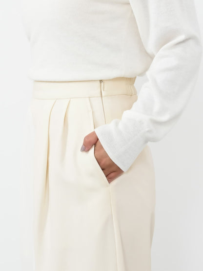 ウォームダブルタックワイドパンツ-short & regular　[一部予約]