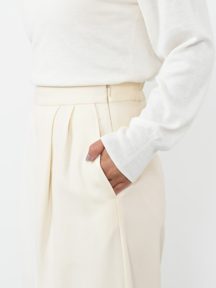 ウォームダブルタックワイドパンツ-short & regular　[一部予約]