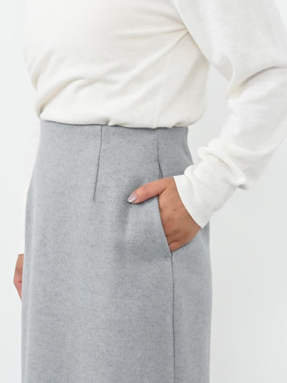 ウールライクジャージースカート-short & regular　[通常]