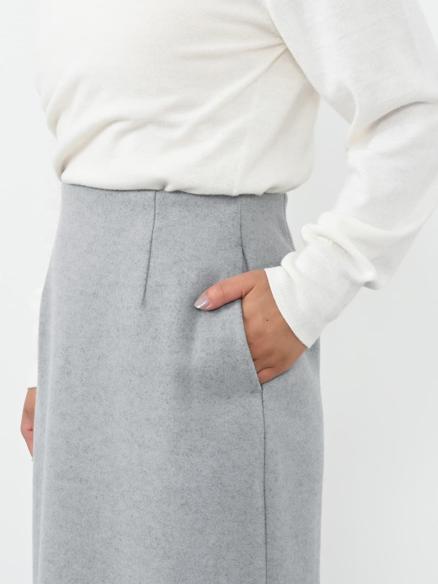 ウールライクジャージースカート-short & regular　[通常]