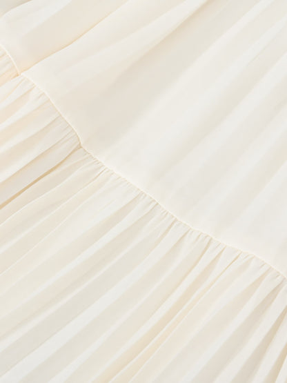 プリーツティアードヘムスカート-short & regular　[通常]