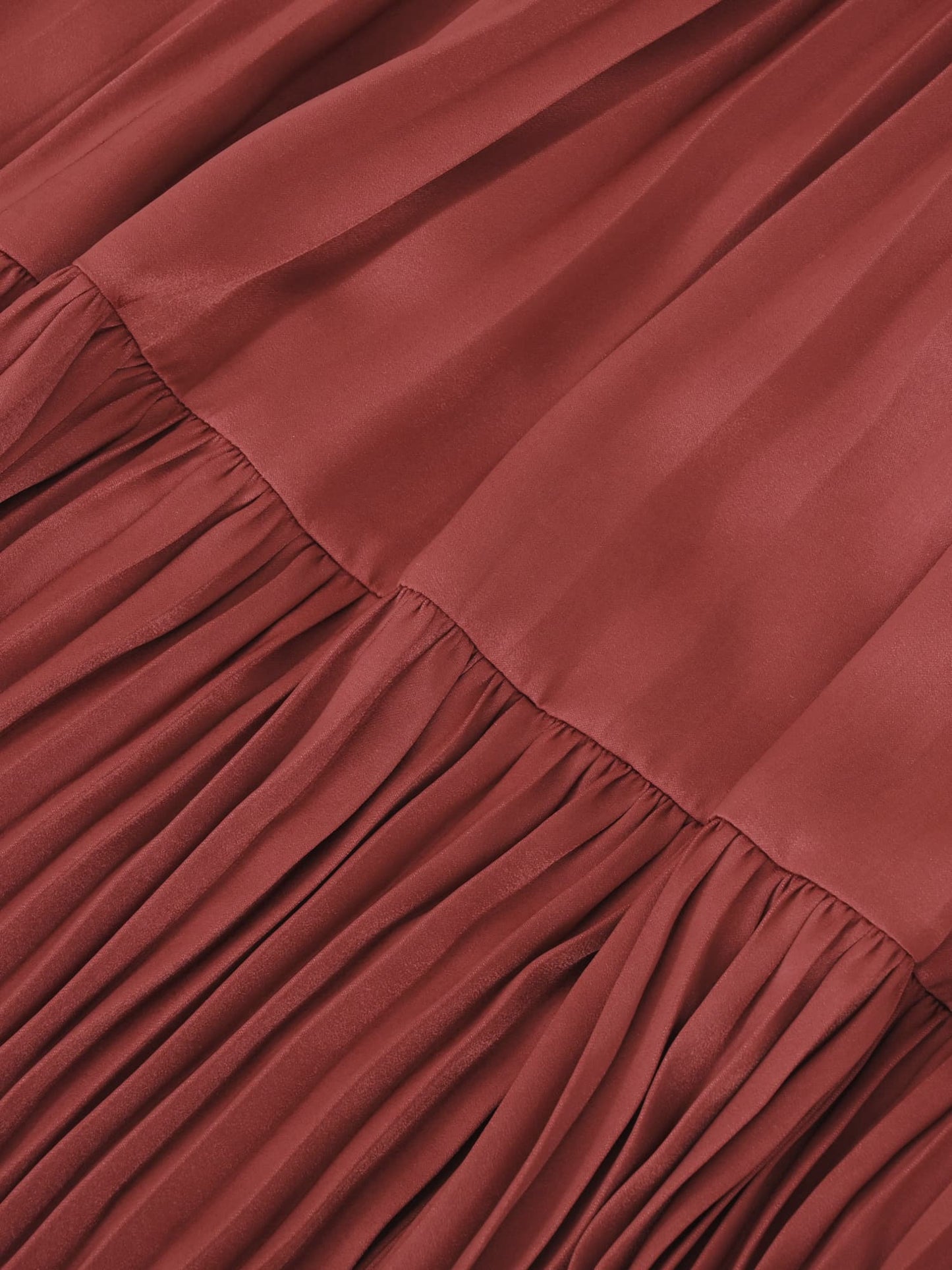 プリーツティアードヘムスカート-short & regular　[通常]